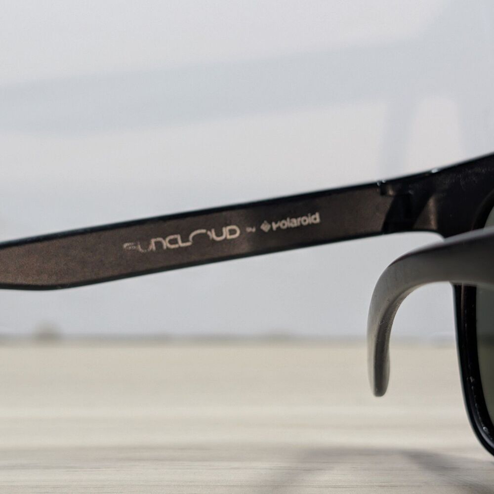Suncloud Polarized Sunglasses Black Rectangular Frame UV Protection - Picture 4 of 4